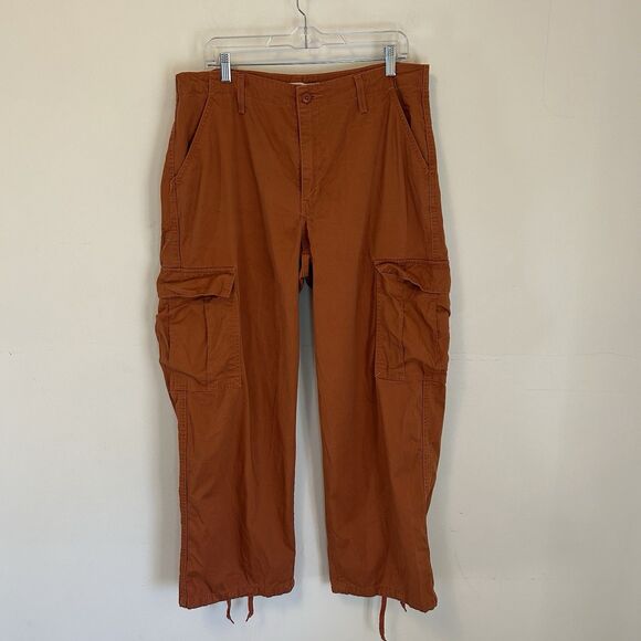 Levi's '94 Baggy Cargo Wide Leg Pants‎ Jeans Women’s Size 32 Grunge Y2K Punk - Picture 1 of 9